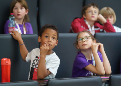 Vienna Children's University students in the lecture hall